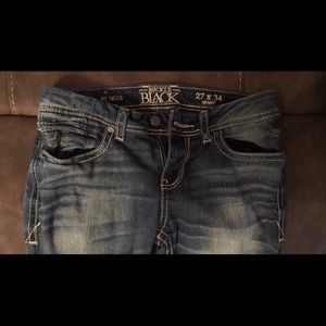 Buckle black jeans 27x34